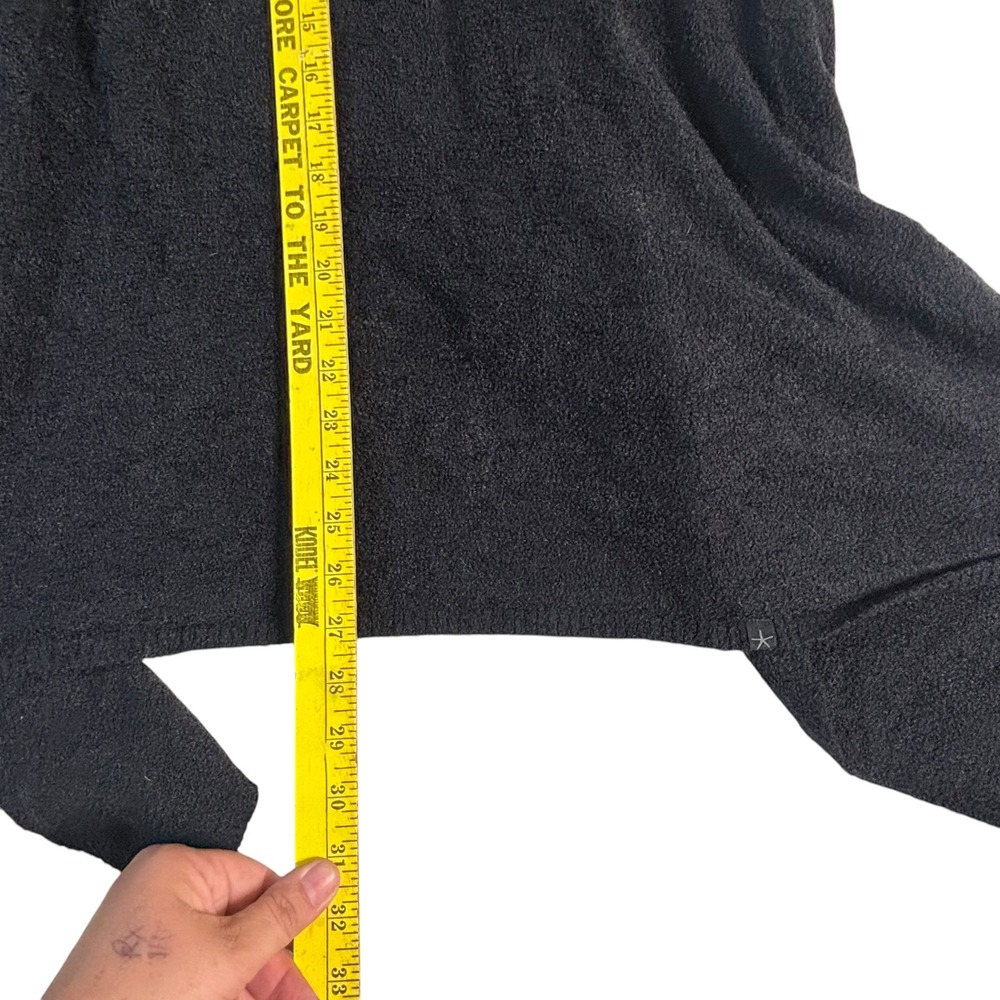 Barefoot Dreams Bamboo Chic Lite Cardigan 436 Carbon Black Waterfall Wrap S/M - Picture 10 of 11